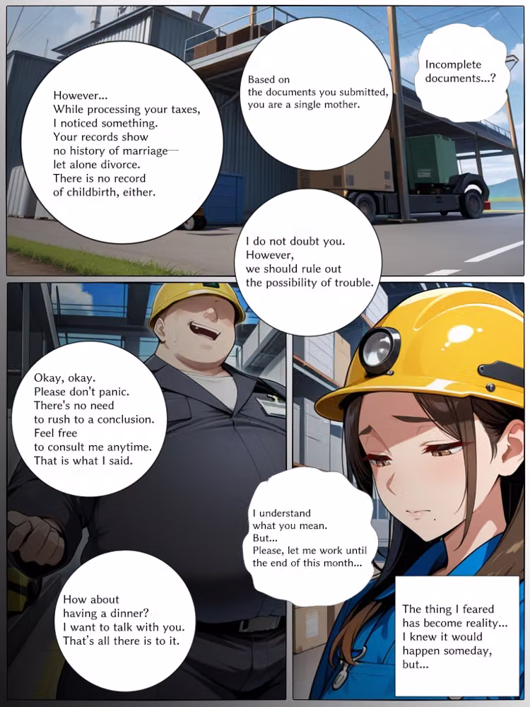 爆乳ガールズ BEAR HUG REPORT 04 くノ一サキュバスシングルマザー熟女が勤務先の社長に秘密を握られご無沙汰だった欲求不満ボディをじっくりねっとり舐め吸い抱き絞められ専属愛人奴●妻に堕とされる hitomiエロ漫画raw サンプル画像019