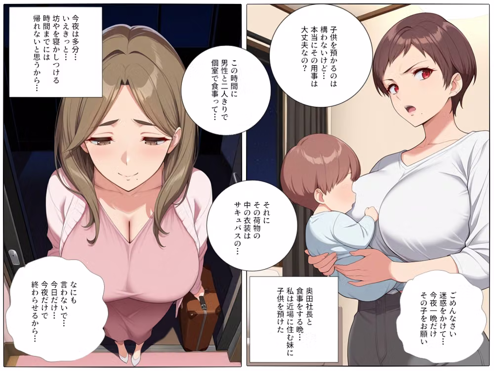爆乳ガールズ BEAR HUG REPORT 04 くノ一サキュバスシングルマザー熟女が勤務先の社長に秘密を握られご無沙汰だった欲求不満ボディをじっくりねっとり舐め吸い抱き絞められ専属愛人奴●妻に堕とされる hitomiエロ漫画raw サンプル画像060