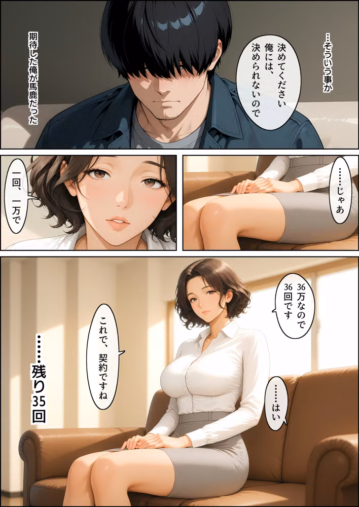 先輩の人妻と車の修理代のかわりにセックスする契約をしたら、三回では終われなくなった話 hitomiエロ漫画raw サンプル画像016