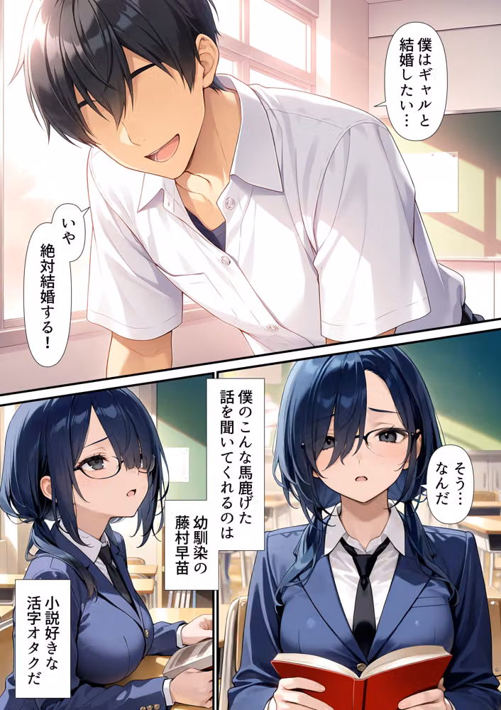 幼馴染ギャルNTR ―純愛中出しからチャラ男達との流出動画へ至る、文学少女の転落記録― hitomiエロ漫画raw サンプル画像001