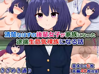 清楚なはずの後輩女子が家族になった途端生意気裸族になる話（単話）