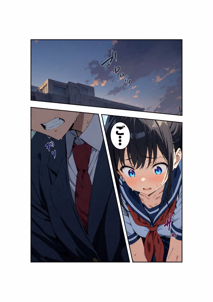 【全4作収録】びしょ濡●●● セット版 〜この子たち…気が狂うまで雨の中●されます〜 モザイク版 hitomiエロ漫画raw サンプル画像004