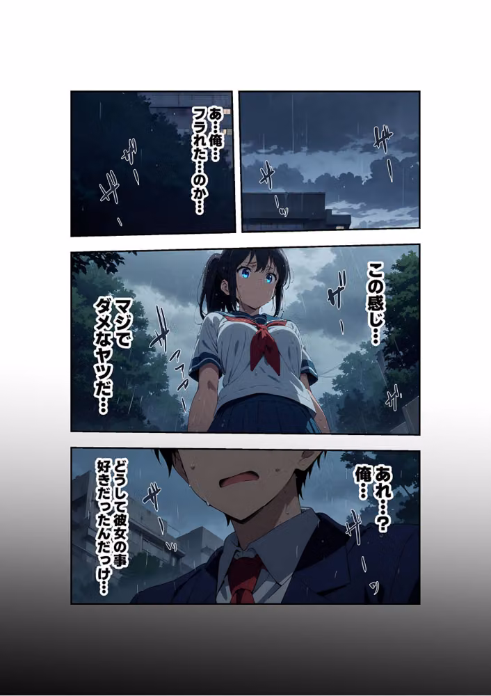 【全4作収録】びしょ濡●●● セット版 〜この子たち…気が狂うまで雨の中●されます〜 モザイク版 hitomiエロ漫画raw サンプル画像006