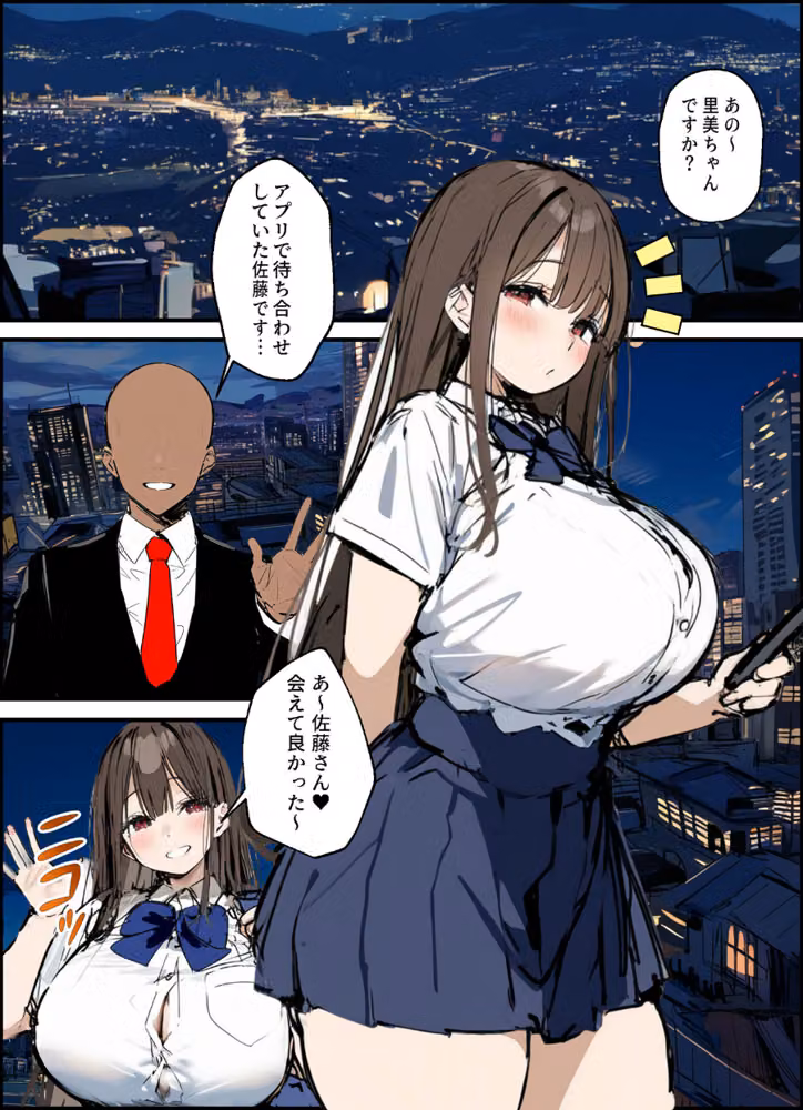 パパ活の意味を知らない天然ビッチ女子【合冊版】 モザイク版 hitomiエロ漫画raw サンプル画像002