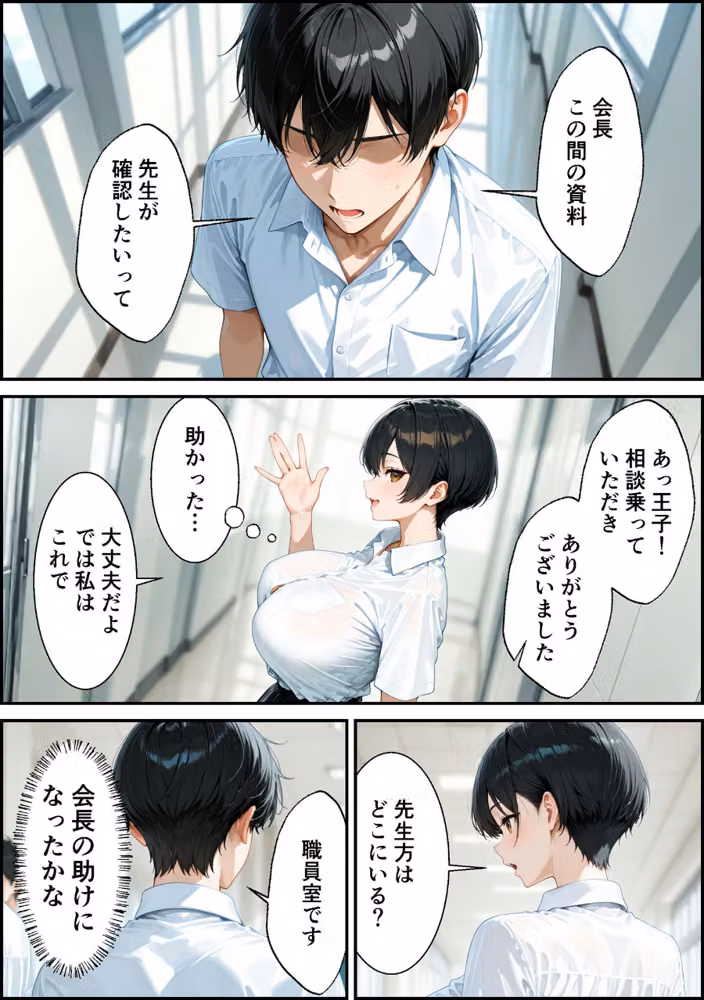 女の子扱いされたい王子様な委員長があまあま中●しセックスでメスになる話 モザイク版 hitomiエロ漫画raw サンプル画像010