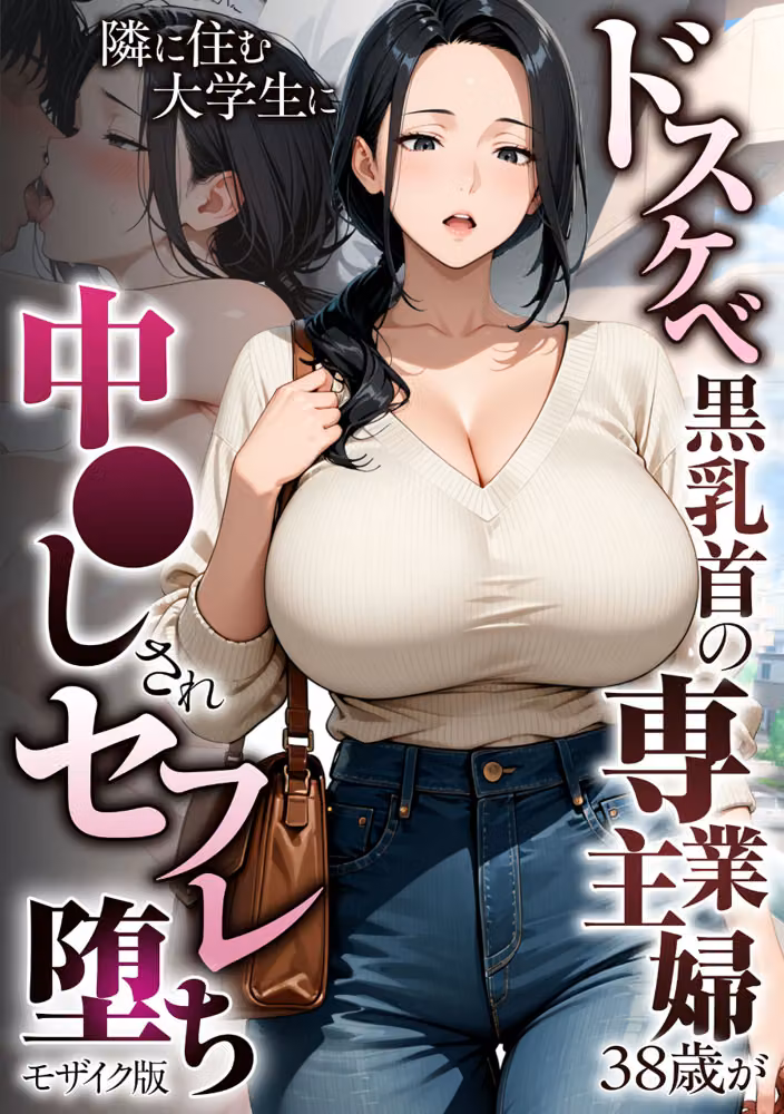 ドスケベ黒乳首の専業主婦38歳が隣に住む大学生に中●しされセフレ堕ち モザイク版 hitomiエロ漫画raw サンプル画像001