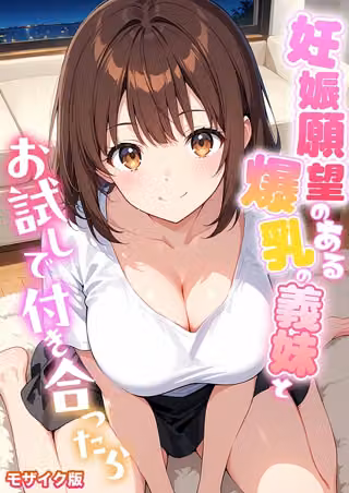 妊娠願望のある爆乳の義妹とお試しで付き合ったら モザイク版