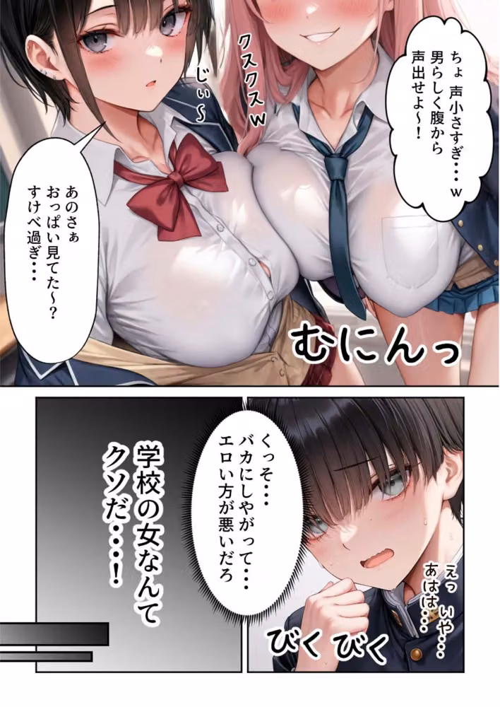 噂のメイドカフェに行ったらクラスの一軍ギャルたちがご奉仕メイドだった hitomiエロ漫画raw サンプル画像004