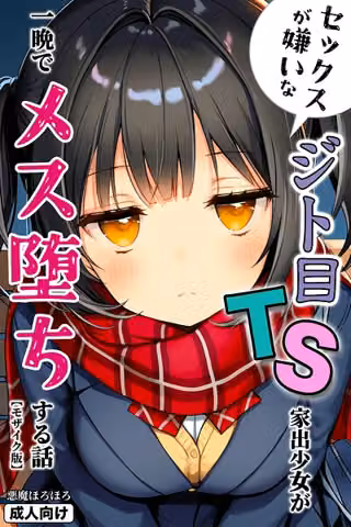 セックスが嫌いなジト目TS家出少女が一晩でメス堕ちする話【モザイク版】