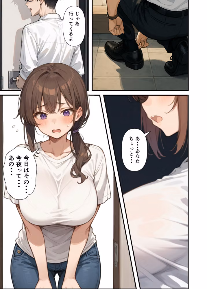 セックスレスに悩む若妻（30）12年ぶりに制服を着てイチャラブセックスする話【モザイク版】 hitomiエロ漫画raw サンプル画像001