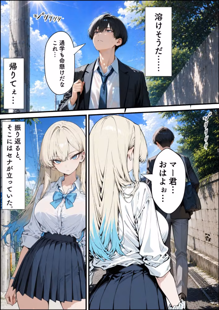 性知識に疎い幼馴染天然ギャルと本気子作りセックスしちゃう話【棒消し修正版】（単話） hitomiエロ漫画raw サンプル画像001