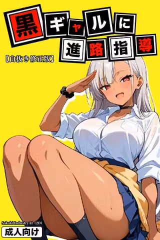 黒ギャルに進路指導【白抜き修正版】