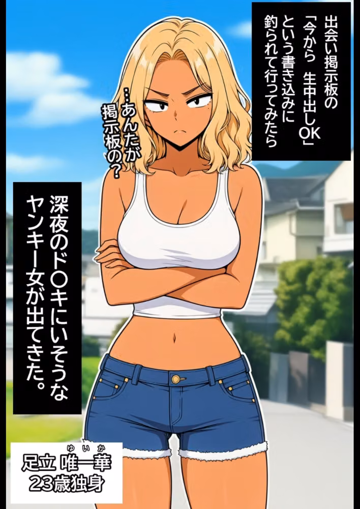 深夜のド〇キにいそうなヤンキー女を孕ませる。【モザイク版】（単話） hitomiエロ漫画raw サンプル画像001