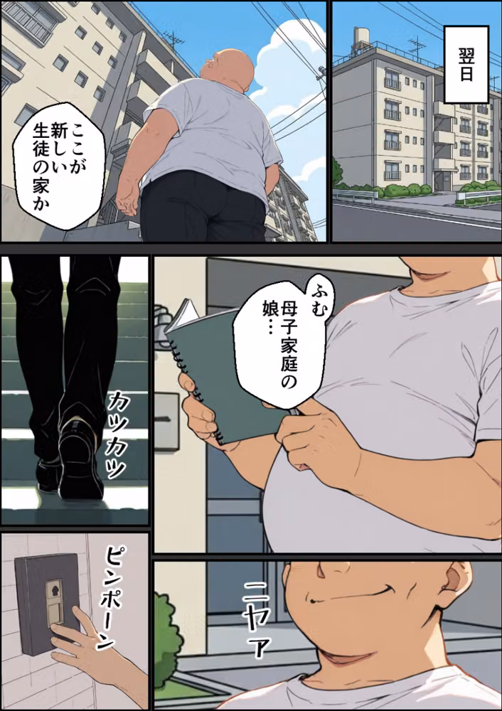 父親のいない地味な娘とオジサン家庭教師【モザイク版】 hitomiエロ漫画raw サンプル画像012