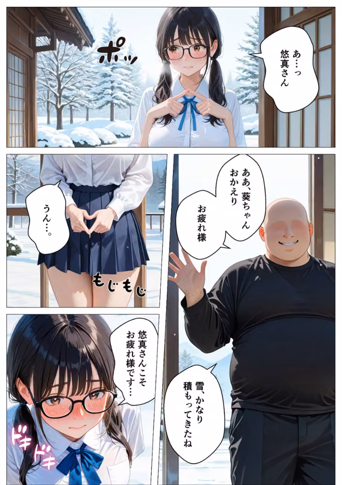 元上司に隠れて大事な巨乳JK愛娘を放尿アクメさせてみた話【モザイク版】 hitomiエロ漫画raw サンプル画像002