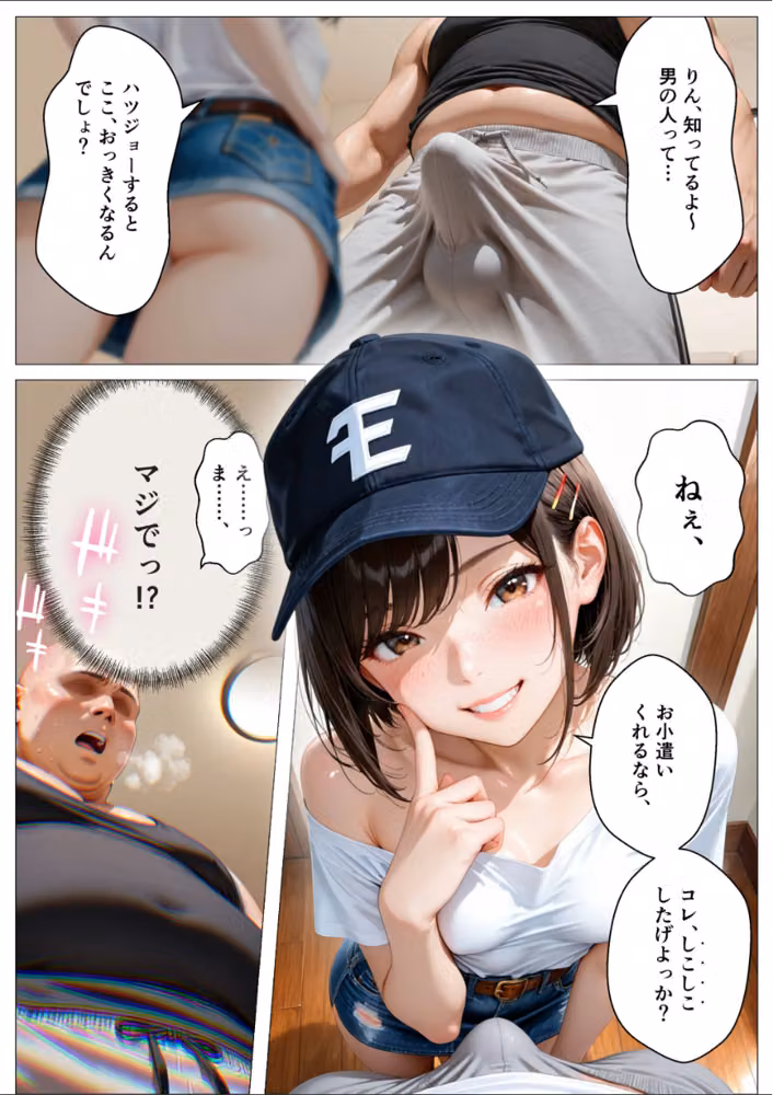 パンチラで誘惑してくるクソ生意気なそばかす姪っ子の弱みを握り調教した話【モザイク版】 hitomiエロ漫画raw サンプル画像006