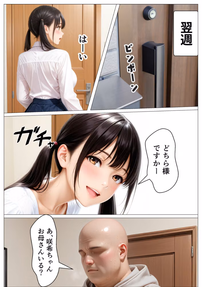 愛人（42）の娘にデカチン見せたら生ハメセックスさせられた話【モザイク版】 hitomiエロ漫画raw サンプル画像008