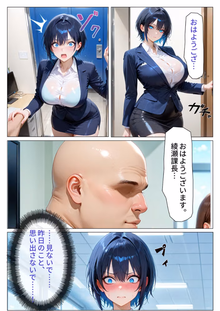 デリヘル呼んだら性悪上司が来た【社内調教編】【モザイク版】 hitomiエロ漫画raw サンプル画像003