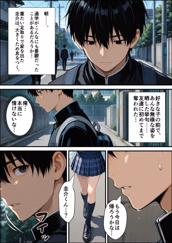 ずっと…大好きだったあの子が俺の目の前で中出しされて… 2【白抜き修正版】（単話） hitomiエロ漫画raw サンプル画像002
