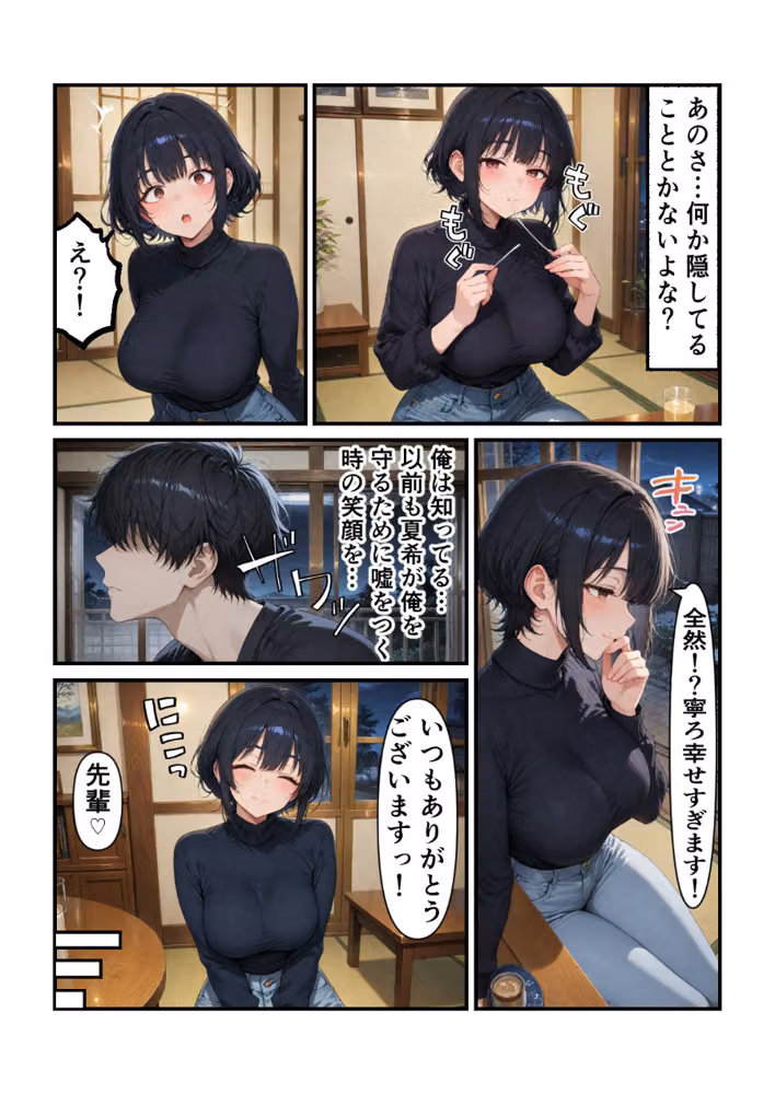 俺だけの事が大大大好きなクーデレ後輩ー運命の夜編ー【白抜き修正版】 hitomiエロ漫画raw サンプル画像011