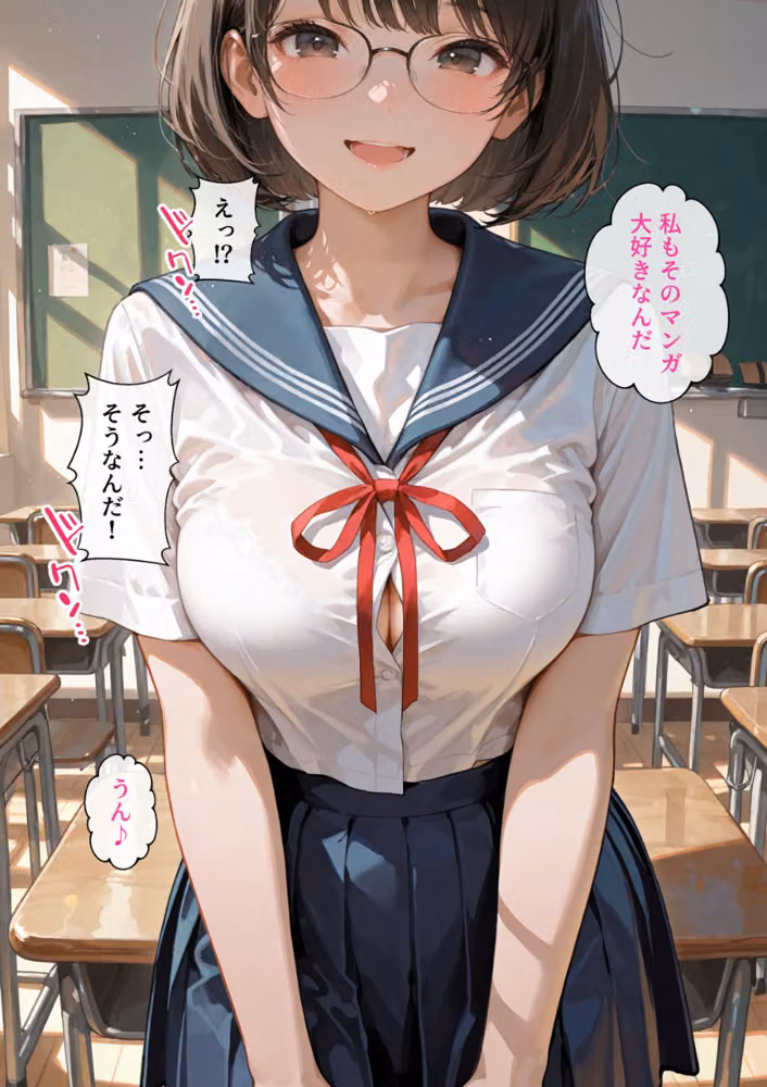 処女と童貞のオタクな二人が発情し過ぎて精液まみれになった件【モザイク版】 hitomiエロ漫画raw サンプル画像011