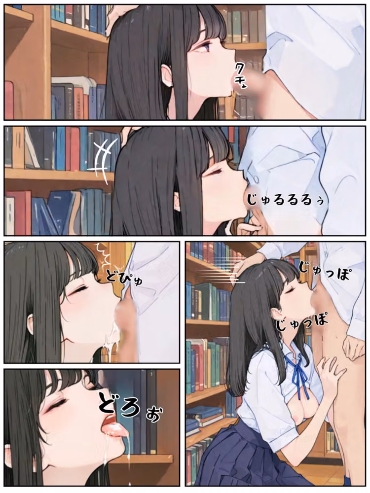 おとなしい図書委員と二人きりになったらなんでもしてくれた（単話） hitomiエロ漫画raw サンプル画像002