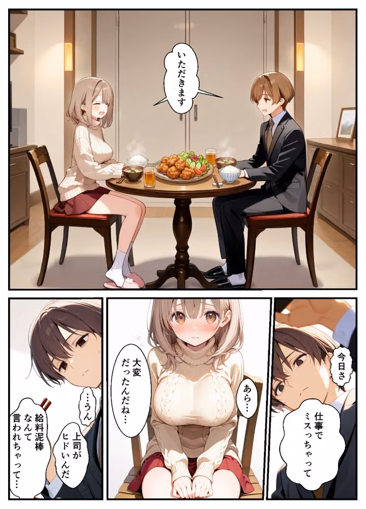 甘やかし妻とラブラブエッチ【モザイク版】 hitomiエロ漫画raw サンプル画像009
