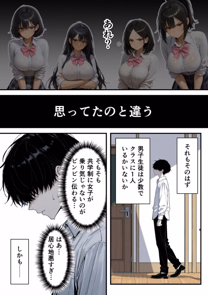 いじめられっ子の僕が催●アプリで性悪ギャルから逆レ○プ_搾精ハーレム地獄【モザイク版】 hitomiエロ漫画raw サンプル画像002