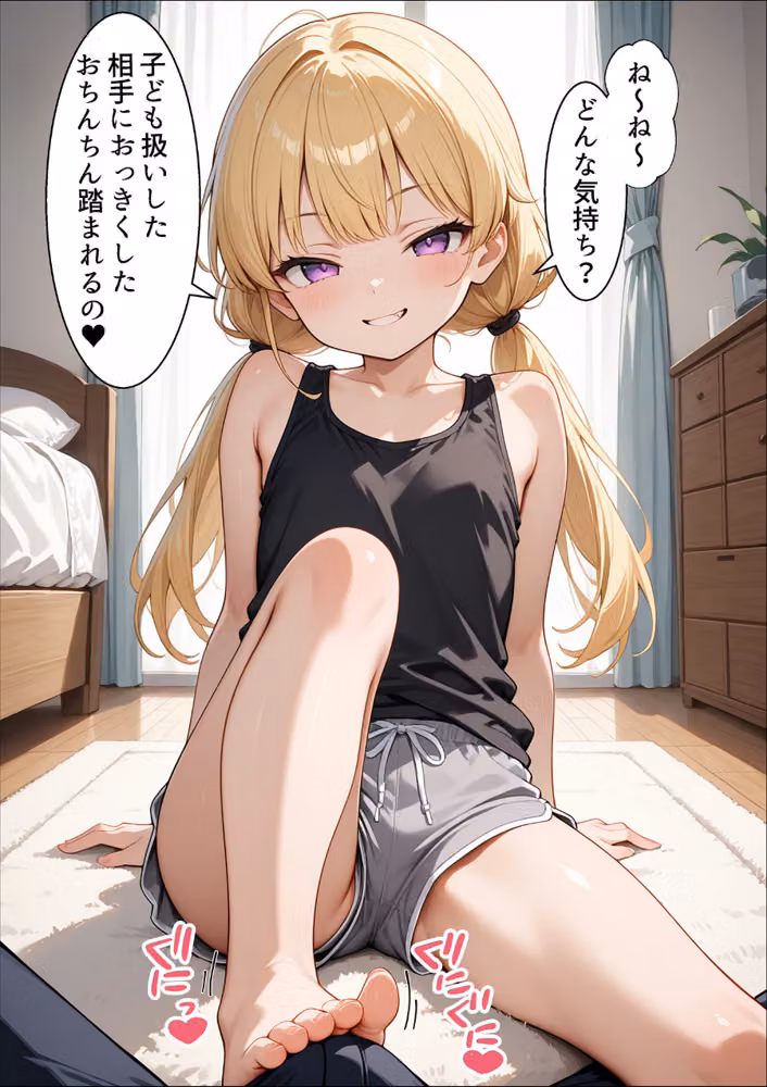 失恋したら生意気メスガキ少女と煽られわからされSEXできました。【モザイク版】 hitomiエロ漫画raw サンプル画像009