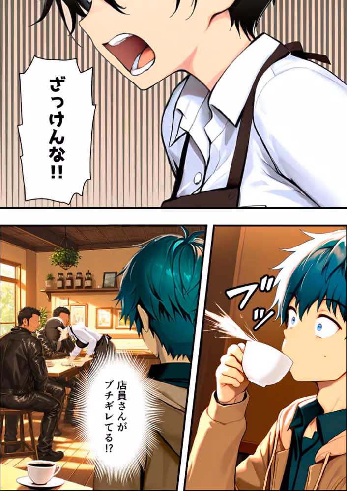 目つきの悪いボーイッシュなTSカフェ店員さんはお願いしたら中出しセックスさせてくれる（チョロい）【白抜き修正版】 hitomiエロ漫画raw サンプル画像006