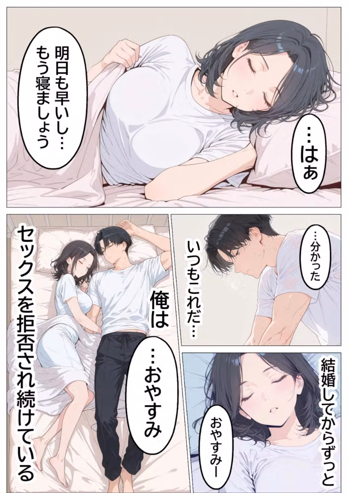 妻とレス3年目の俺。隣に引越してきたのは欲求不満の爆乳人妻で……【モザイク版】 hitomiエロ漫画raw サンプル画像003