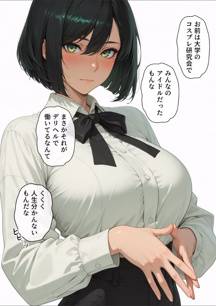 呼んだデリヘル嬢が大学コス研の後輩で人妻だった話【モザイク版】 hitomiエロ漫画raw サンプル画像005