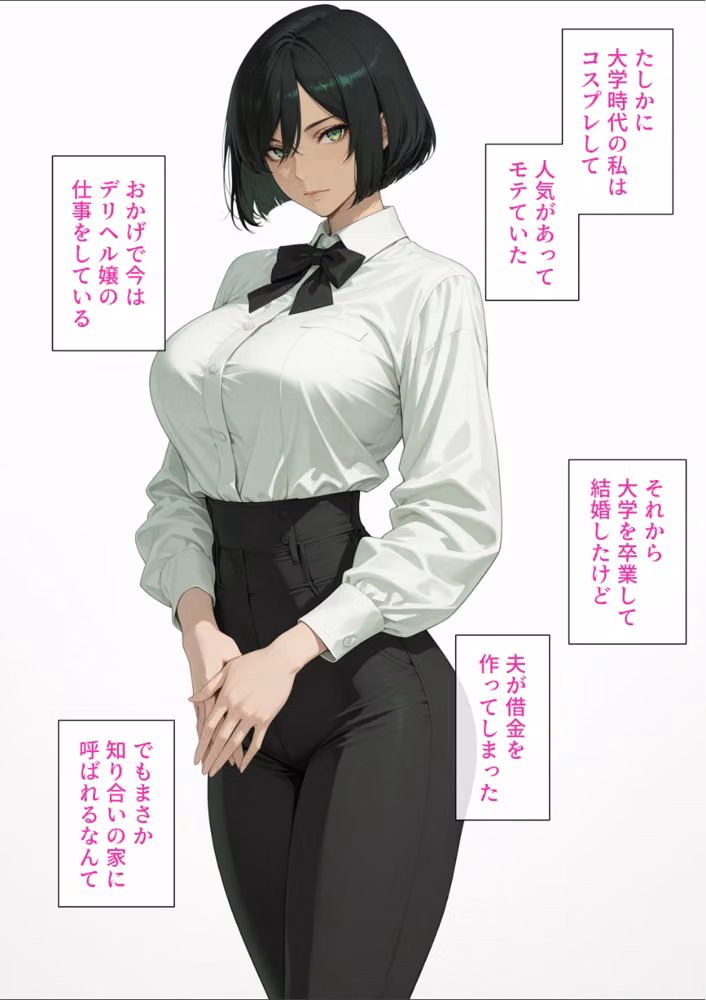 呼んだデリヘル嬢が大学コス研の後輩で人妻だった話【モザイク版】 hitomiエロ漫画raw サンプル画像007
