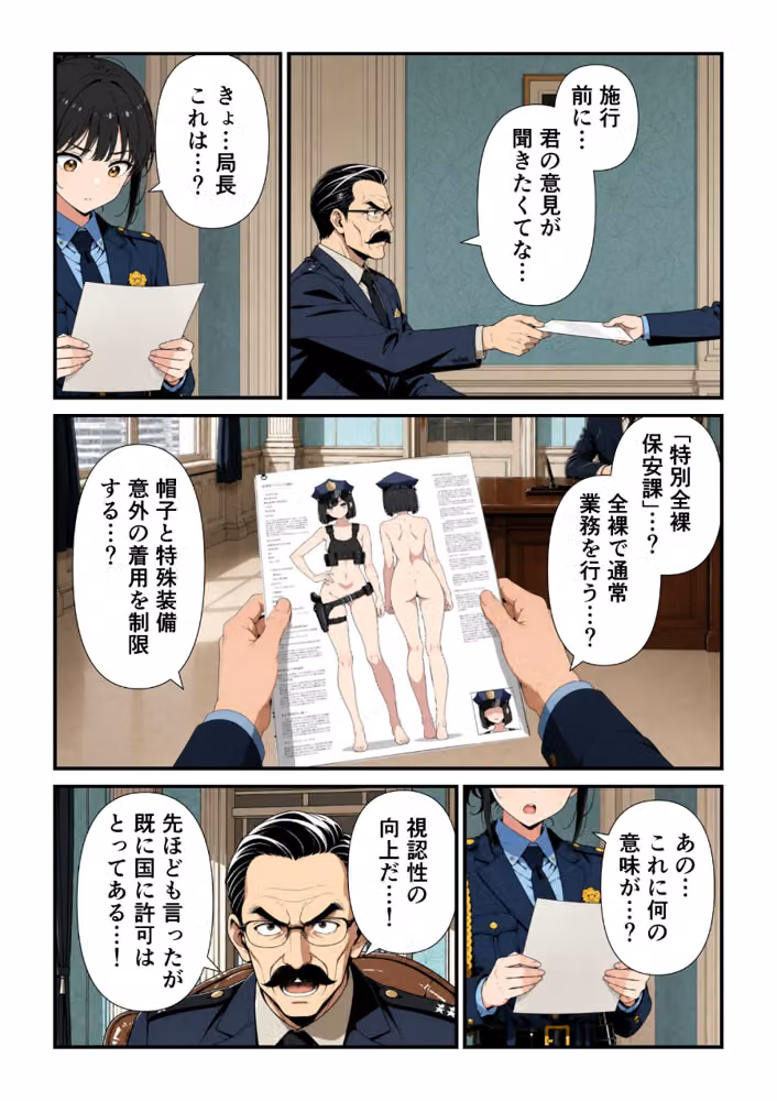 特別全裸保安課【モザイク版】 hitomiエロ漫画raw サンプル画像005
