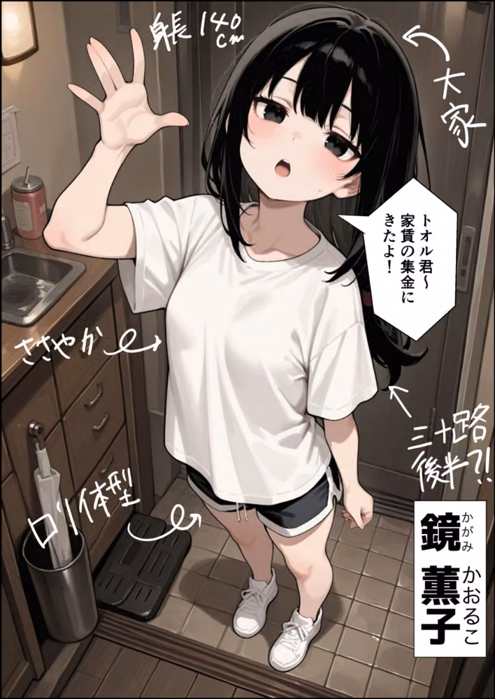 ○リBBA大家が家賃の代わりに俺のチンポを借りにくる【棒消し修正版】（単話） hitomiエロ漫画raw サンプル画像002