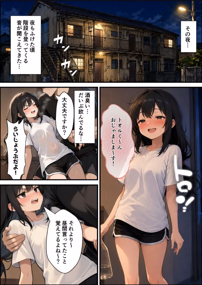 ○リBBA大家が家賃の代わりに俺のチンポを借りにくる【棒消し修正版】（単話） hitomiエロ漫画raw サンプル画像008