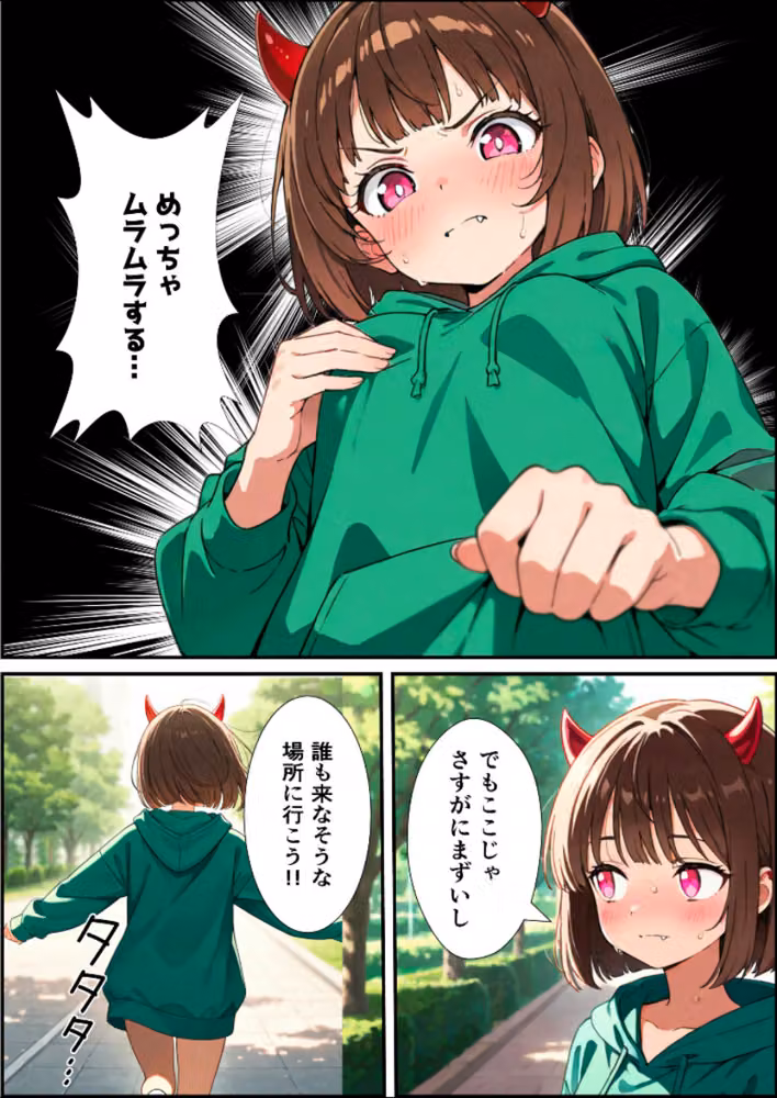 朝起きたら突然女体化して淫魔になってた話【白抜き修正版】（単話） hitomiエロ漫画raw サンプル画像011