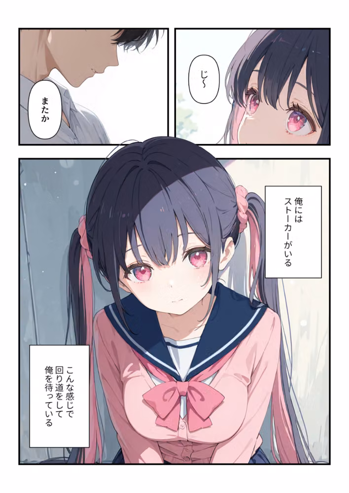 謎の地雷形女子校生が推しのち〇ぽにメス堕ちするまでの記録【白抜き修正版】（単話） hitomiエロ漫画raw サンプル画像001