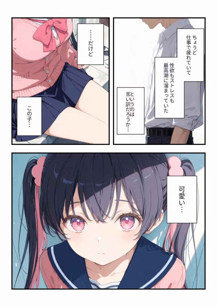 謎の地雷形女子校生が推しのち〇ぽにメス堕ちするまでの記録【白抜き修正版】（単話） hitomiエロ漫画raw サンプル画像003
