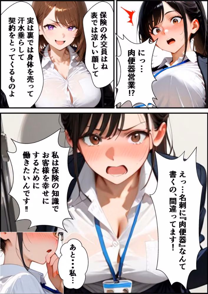 ようこそ、我が社の肉便器営業課へ。泣き虫最下位OLが肉体調教されて下剋上契約！【白抜き修正版】 hitomiエロ漫画raw サンプル画像006