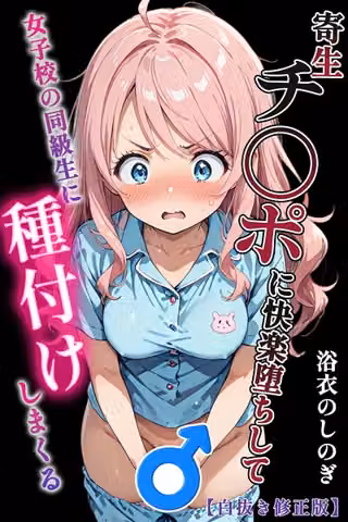 寄生チ〇ポに快楽堕ちして女子校の同級生に種付けしまくる【白抜き修正版】