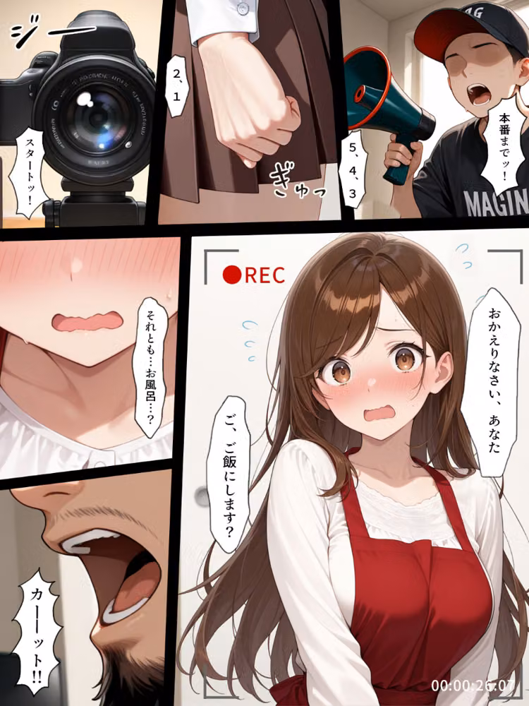 疑似夫婦生活で演技指導 -これは演技、演技のはず――だよね？-【白抜き修正版】 hitomiエロ漫画raw サンプル画像001