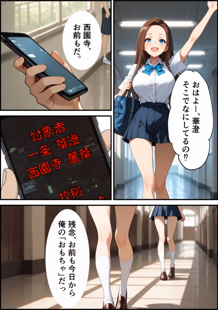 校則改変アプリ〜ゴミ扱いしてた俺の肉〇で女王たちがメス堕ち【白抜き修正版】（単話） hitomiエロ漫画raw サンプル画像011