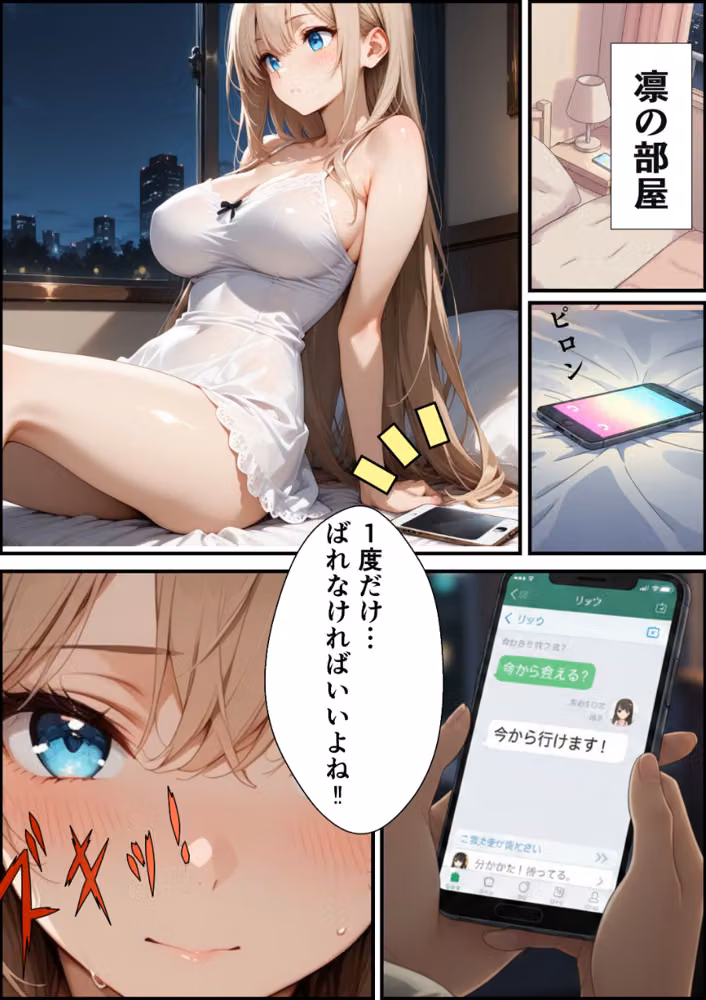 パパ活ギャル〜粗〇ンカレシじゃ届かない最奥までキモ教師のデカ〇ンでメス堕ち【白抜き修正版】（単話） hitomiエロ漫画raw サンプル画像003