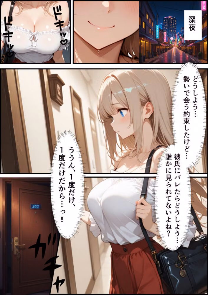 パパ活ギャル〜粗〇ンカレシじゃ届かない最奥までキモ教師のデカ〇ンでメス堕ち【白抜き修正版】（単話） hitomiエロ漫画raw サンプル画像004