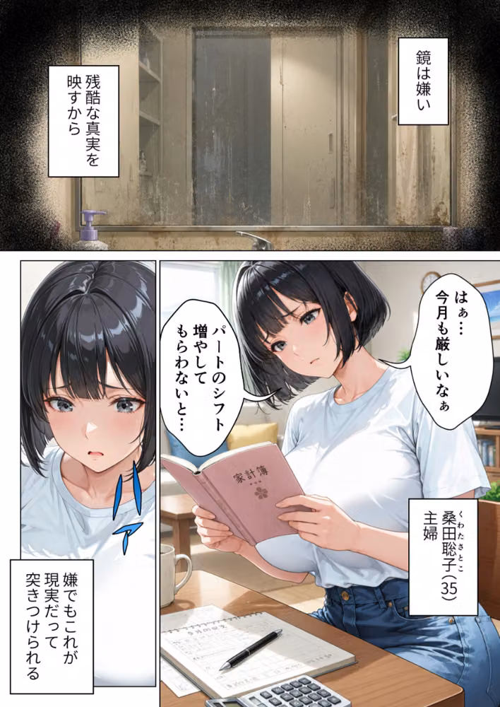 家事代行のパート主婦が金で買えたので熟れた肉体を開発して俺専用中出し肉便器にした話【モザイク版】 hitomiエロ漫画raw サンプル画像001
