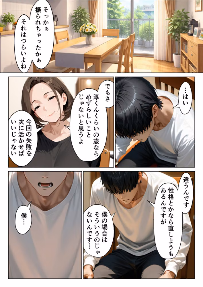 僕のデカチンコンプレックスを克服するため隣家のむちむち人妻と本気セックスします！【モザイク版】 hitomiエロ漫画raw サンプル画像007