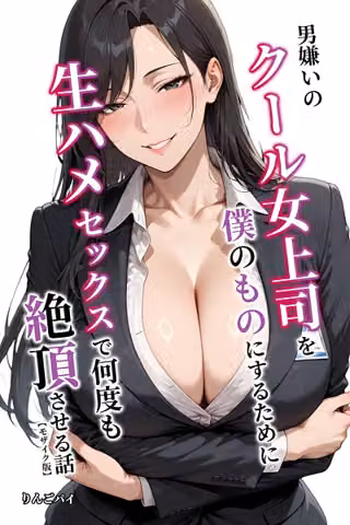 男嫌いのクール女上司を僕のものにするために生ハメセックスで何度も絶頂させる話【モザイク版】