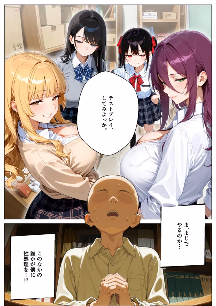 モブの俺、茶道部を占領され、一軍ギャル4人組の罰ゲーム対象になった話【モザイク版】 hitomiエロ漫画raw サンプル画像014