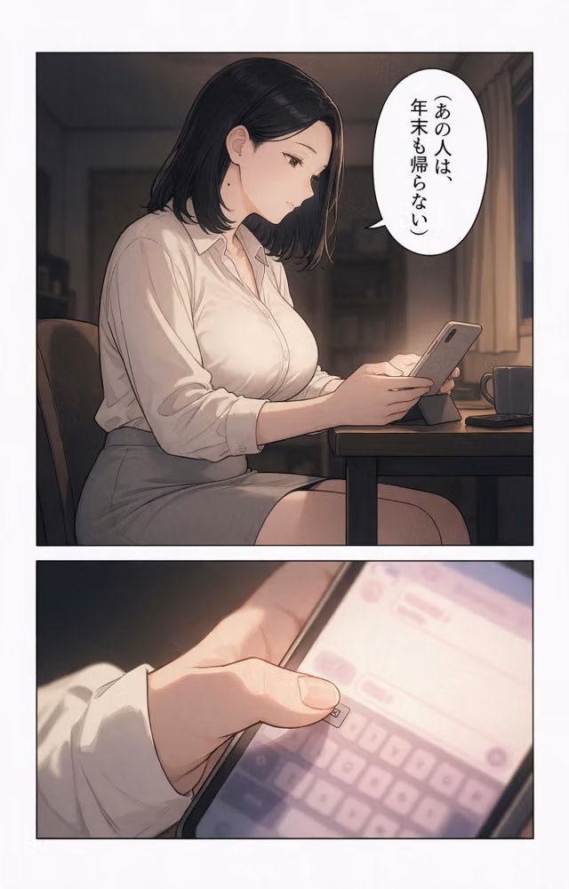 淡白だと思ってたおっぱいの大きい義母と炬燵で足が触れたら中出しHさせてくれた話【モザイク版】（単話） hitomiエロ漫画raw サンプル画像003